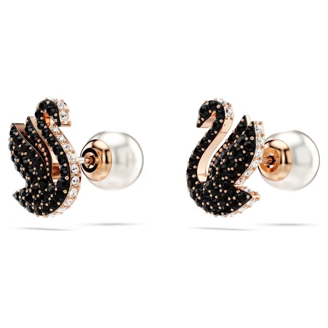 Swarovski Swan stud earrings